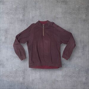 Burgundy Reversible Quarter Zip